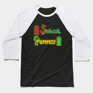 Funny School out for Summer Design Baseball T-Shirt